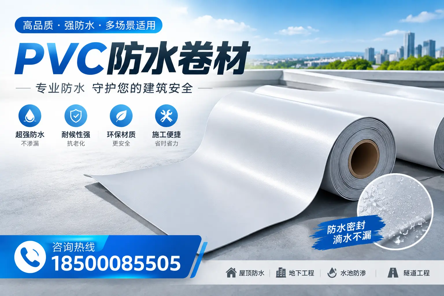 PVC防水卷材的市场竞争分析,定西品牌选择参考