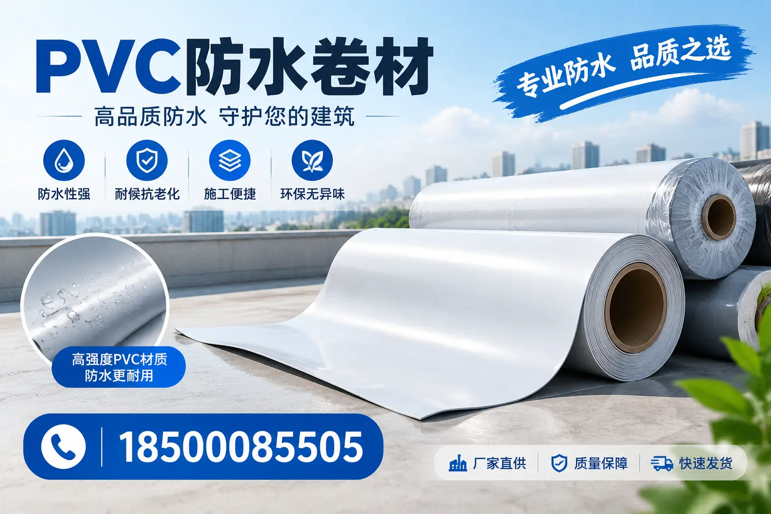 常见pvc防水卷材选型误区,定西用户必看